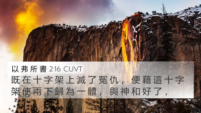 以 弗 所 書 2:16 CUVT Bible Verse Image