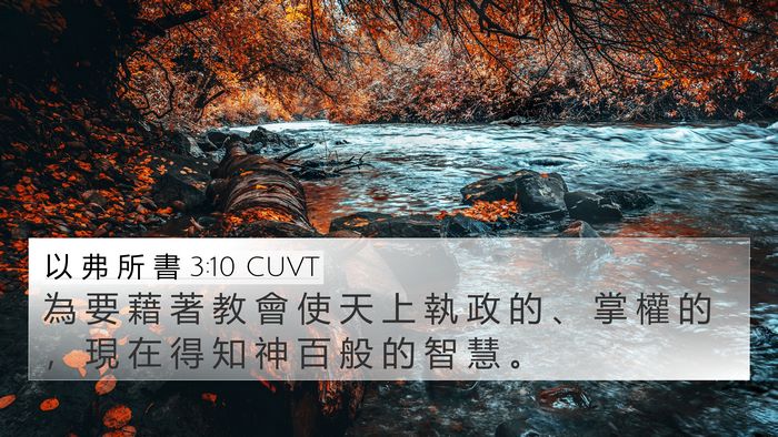 以 弗 所 書 3:10 CUVT Bible Verse Image