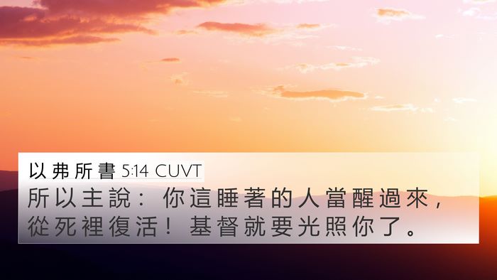以 弗 所 書 5:14 CUVT Bible Verse Image