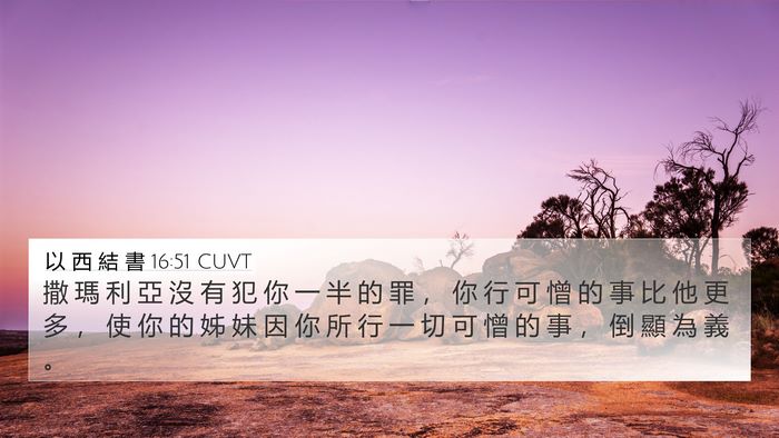 以 西 結 書 16:51 CUVT Bible Verse Image