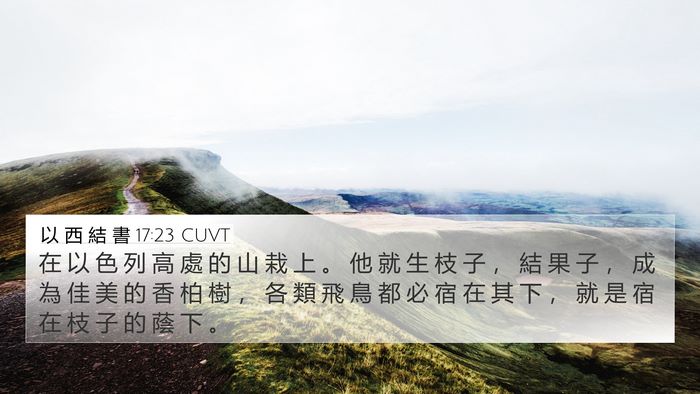 以 西 結 書 17:23 CUVT Bible Verse Image