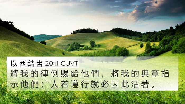 以 西 結 書 20:11 CUVT Bible Verse Image