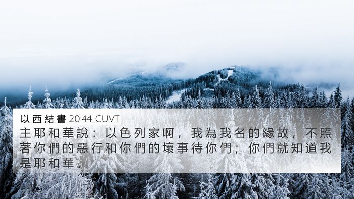 以 西 結 書 20:44 CUVT Bible Verse Image