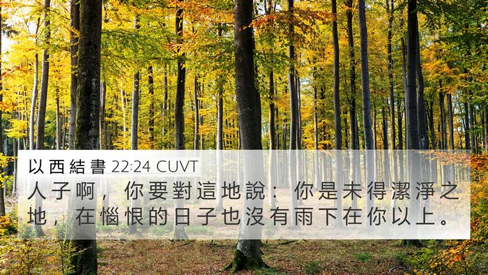 以 西 結 書 22:24 CUVT Bible Verse Image