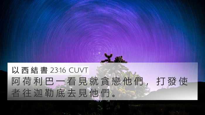 以 西 結 書 23:16 CUVT Bible Verse Image