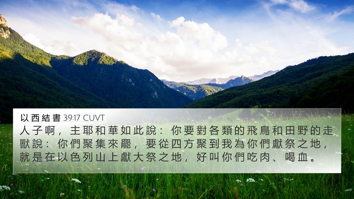 以 西 結 書 39:17 CUVT Bible Verse Image