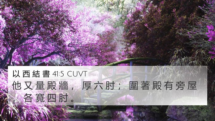 以 西 結 書 41:5 CUVT Bible Verse Image