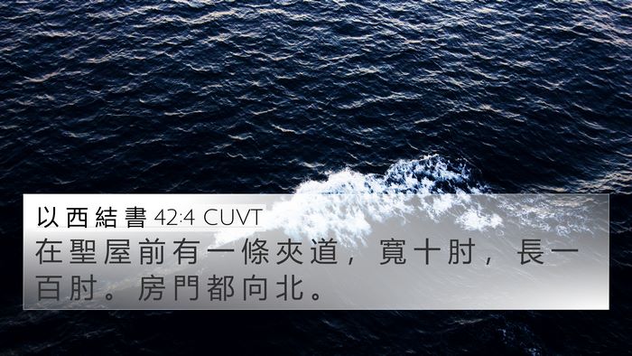 以 西 結 書 42:4 CUVT Bible Verse Image