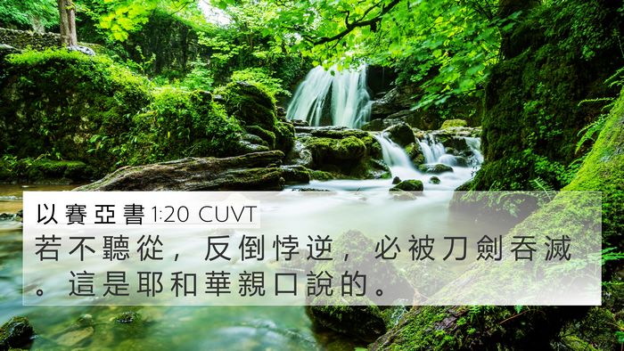 以 賽 亞 書 1:20 CUVT Bible Verse Image