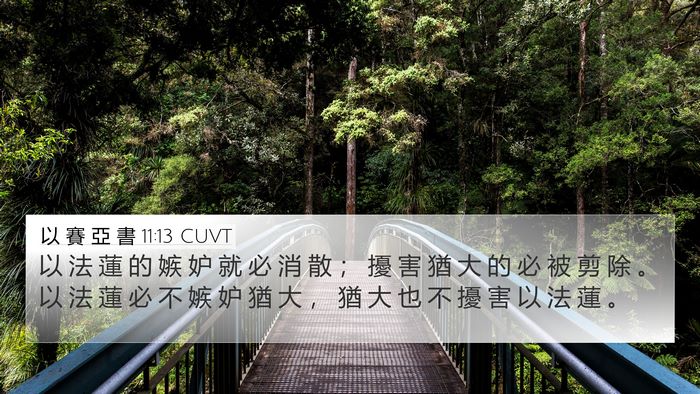 以 賽 亞 書 11:13 CUVT Bible Verse Image