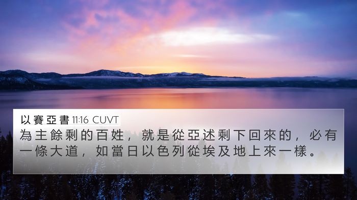 以 賽 亞 書 11:16 CUVT Bible Verse Image