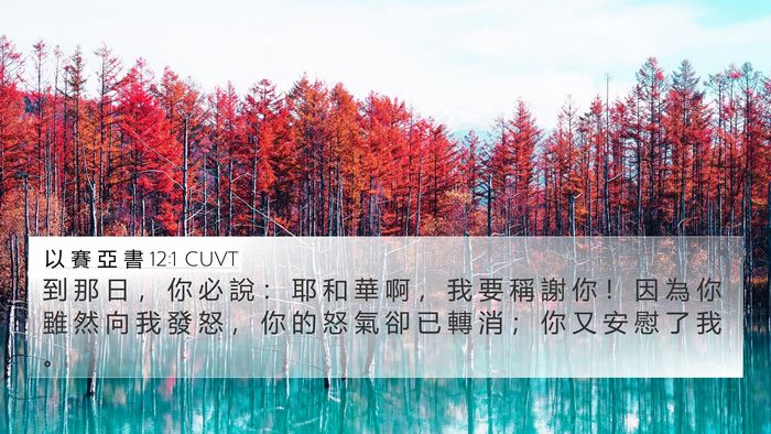 以 賽 亞 書 12:1 CUVT Bible Verse Image