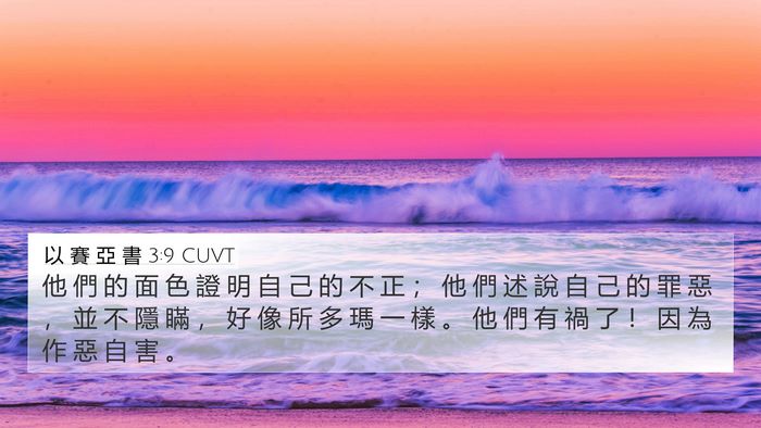 以 賽 亞 書 3:9 CUVT Bible Verse Image