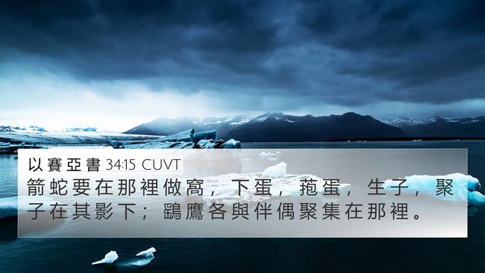 以 賽 亞 書 34:15 CUVT 4K Wallpaper - 箭 蛇 要 在 那 裡 做 窩 ， 下 蛋 ， - 4K Wallpaper Bible Verse