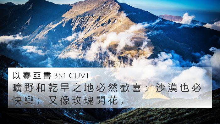 以 賽 亞 書 35:1 CUVT Bible Verse Image