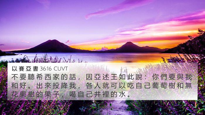 以 賽 亞 書 36:16 CUVT Bible Verse Image