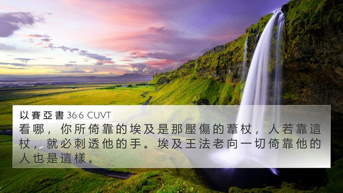 以 賽 亞 書 36:6 CUVT Bible Verse Image