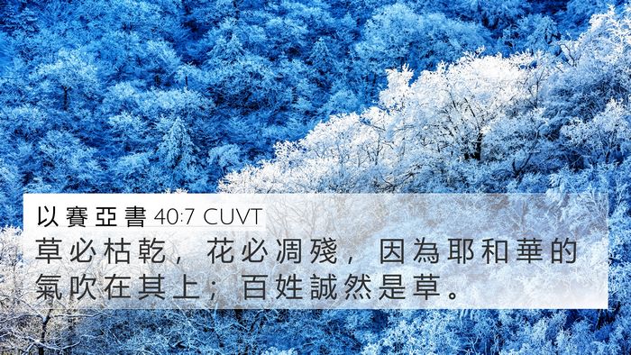 以 賽 亞 書 40:7 CUVT Bible Verse Image