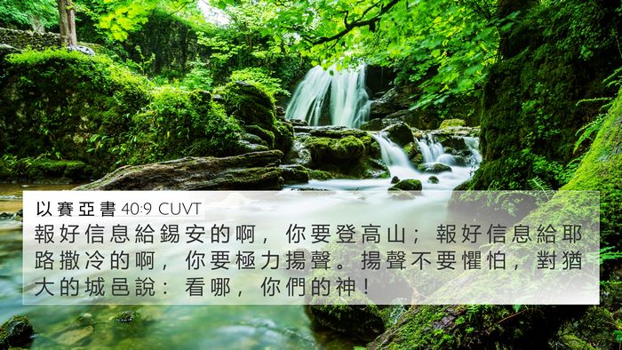 以 賽 亞 書 40:9 CUVT Bible Verse Image
