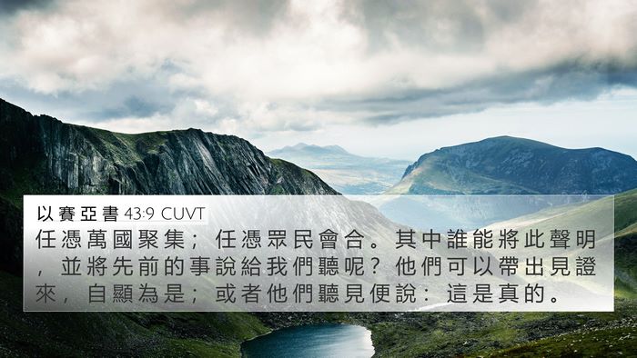 以 賽 亞 書 43:9 CUVT Bible Verse Image