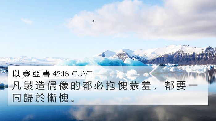 以 賽 亞 書 45:16 CUVT Bible Verse Image