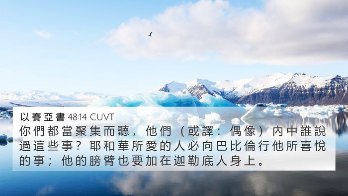 以 賽 亞 書 48:14 CUVT Bible Verse Image