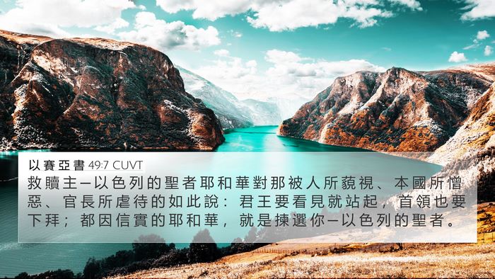 以 賽 亞 書 49:7 CUVT Bible Verse Image
