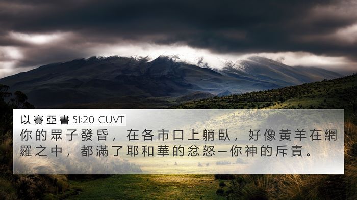 以 賽 亞 書 51:20 CUVT Bible Verse Image