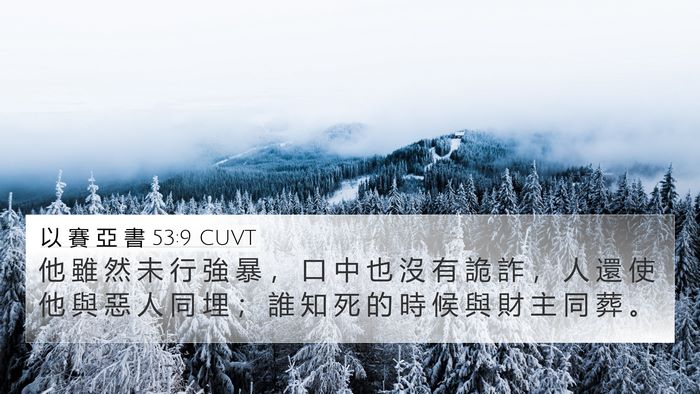 以 賽 亞 書 53:9 CUVT Bible Verse Image