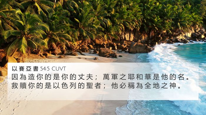 以 賽 亞 書 54:5 CUVT Bible Verse Image