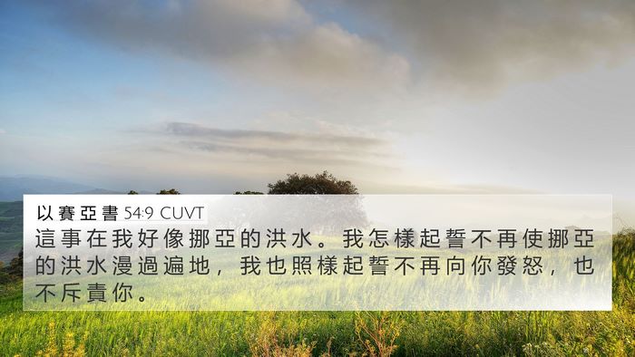 以 賽 亞 書 54:9 CUVT Bible Verse Image