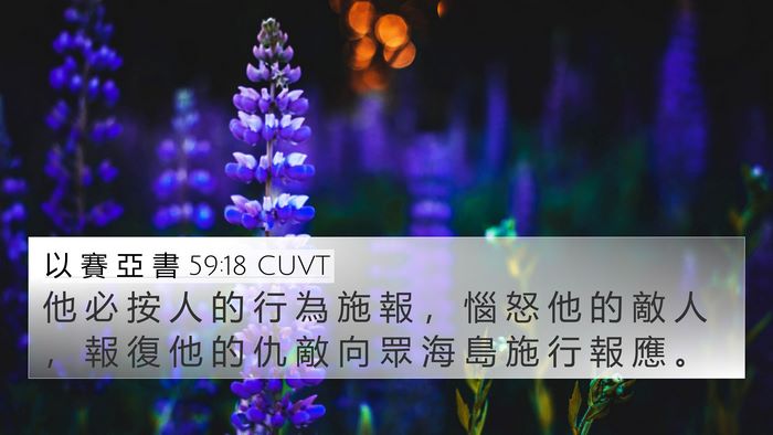 以 賽 亞 書 59:18 CUVT Bible Verse Image