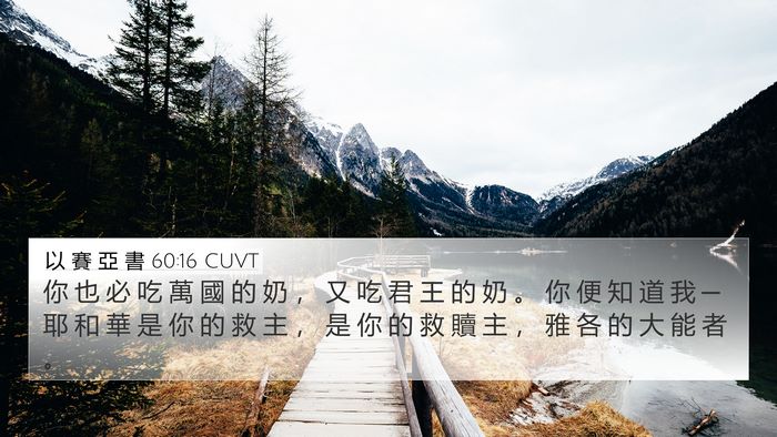 以 賽 亞 書 60:16 CUVT Bible Verse Image