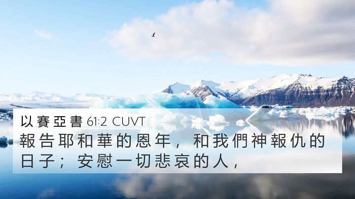 以 賽 亞 書 61:2 CUVT Bible Verse Image