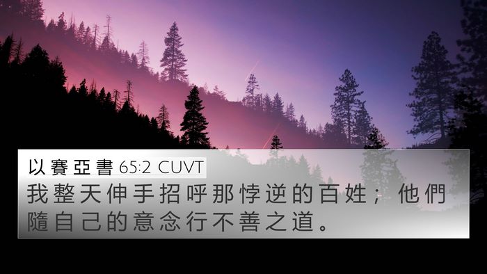 以 賽 亞 書 65:2 CUVT Bible Verse Image