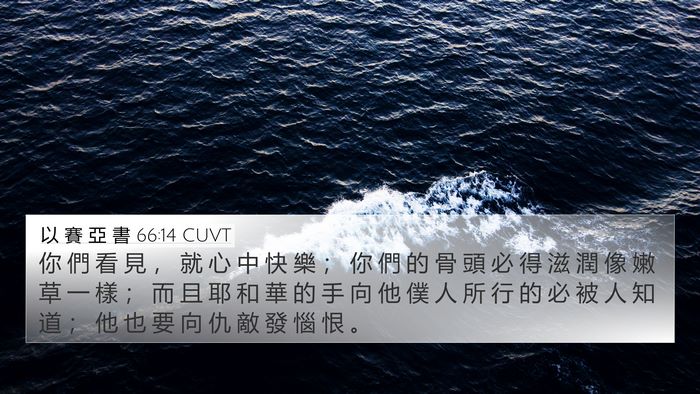 以 賽 亞 書 66:14 CUVT Bible Verse Image
