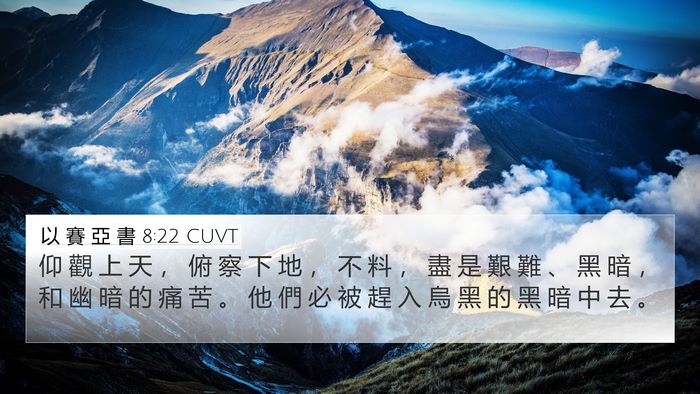 以 賽 亞 書 8:22 CUVT Bible Verse Image