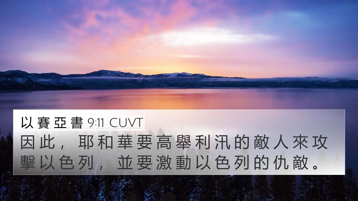 以 賽 亞 書 9:11 CUVT Bible Verse Image