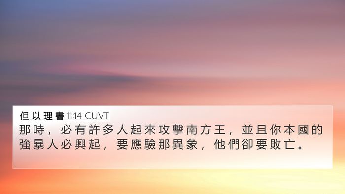 但 以 理 書 11:14 CUVT Bible Verse Image