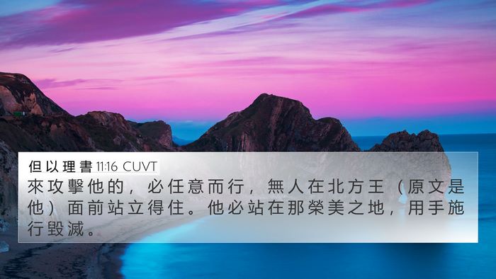 但 以 理 書 11:16 CUVT Bible Verse Image