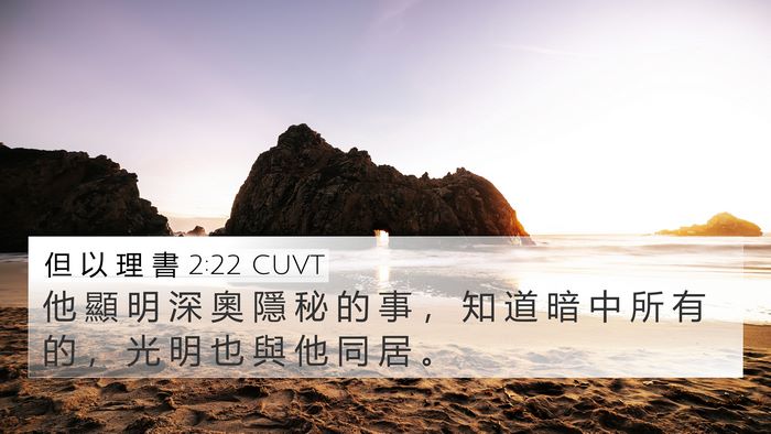 但 以 理 書 2:22 CUVT Bible Verse Image