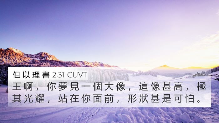 但 以 理 書 2:31 CUVT Bible Verse Image