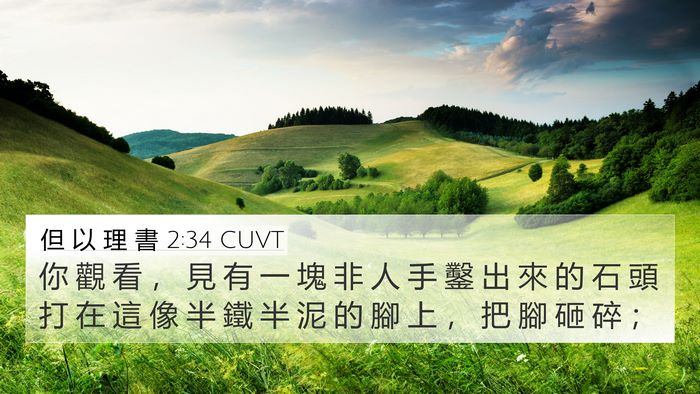 但 以 理 書 2:34 CUVT Bible Verse Image