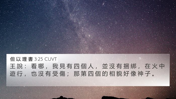 但 以 理 書 3:25 CUVT Bible Verse Image