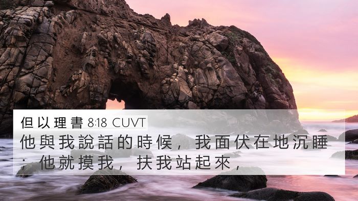 但 以 理 書 8:18 CUVT Bible Verse Image