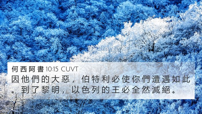 何 西 阿 書 10:15 CUVT Bible Verse Image