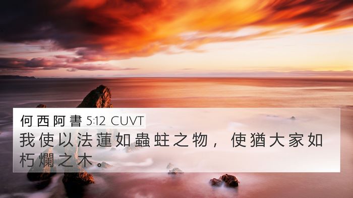 何 西 阿 書 5:12 CUVT Bible Verse Image