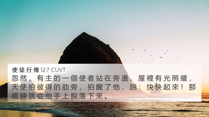 使 徒 行 傳 12:7 CUVT Bible Verse Image