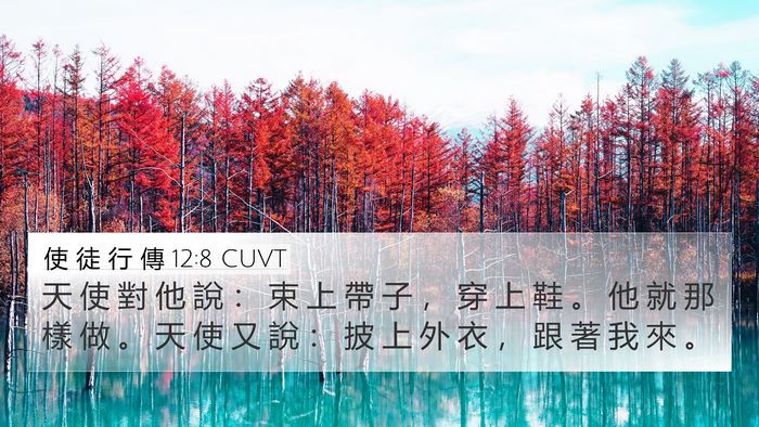 使 徒 行 傳 12:8 CUVT Bible Verse Image