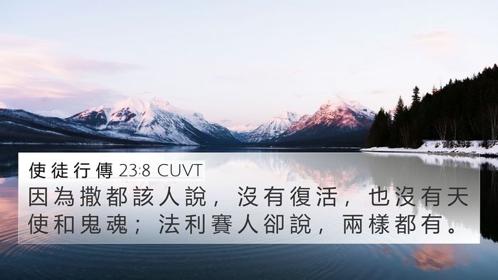 使 徒 行 傳 23:8 CUVT Bible Verse Image